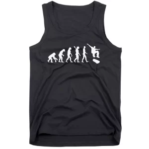 Evolution skateboarding funny sport lover Tank Top