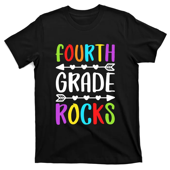 Fourth Grade Funny Rocks 4th Grade Back To School T-Shirt
