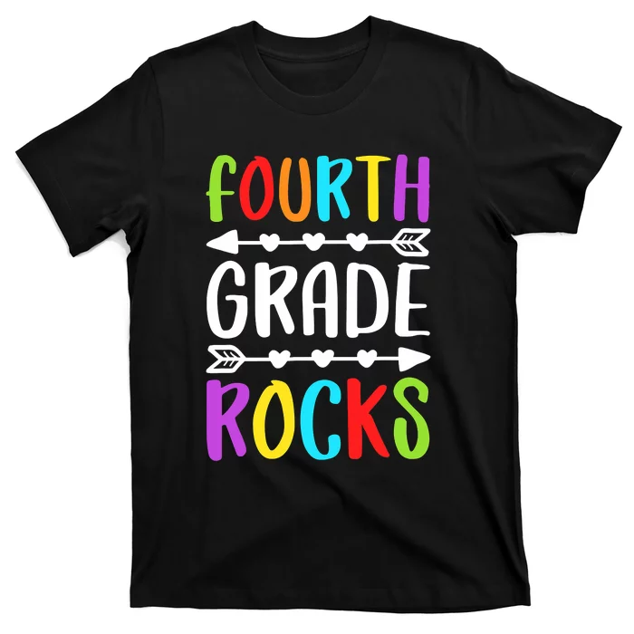 Fourth Grade Rocks 4th Grade Back To School T-Shirt
