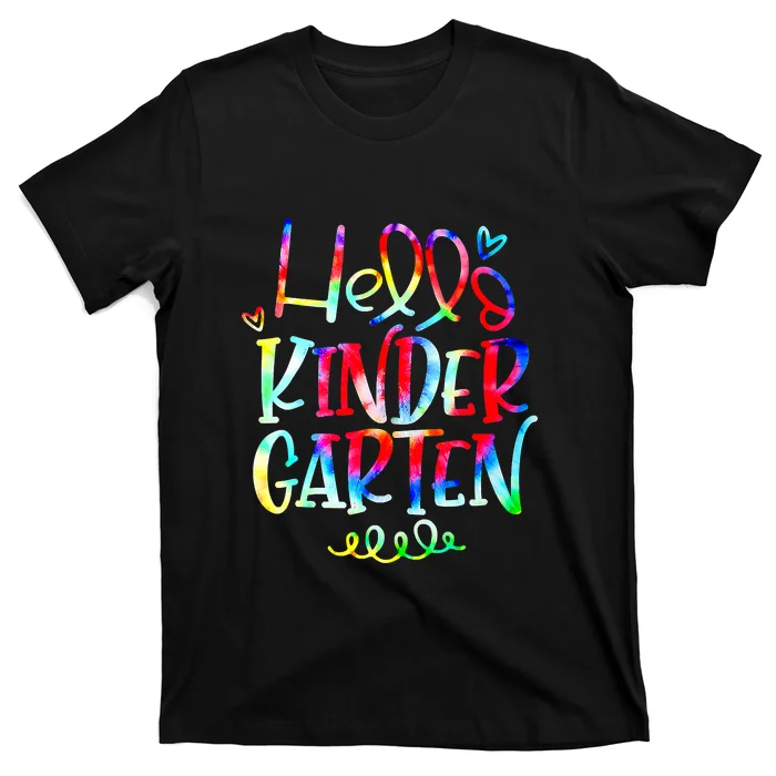 Funny Hello Kindergarten Back To School For Teacher T-Shirt