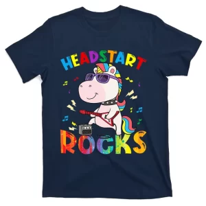 Headstart Rocks Unicorn Kids Back To School T-Shirt