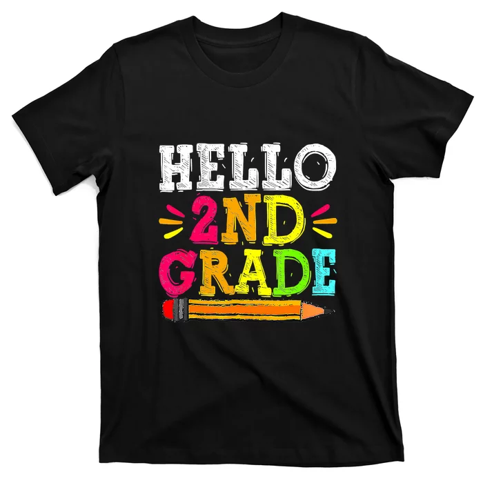 Hello 2nd Grade Funny Back To School For Students T-Shirt