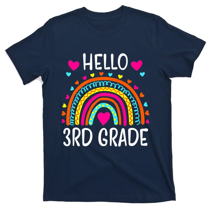 Hello 3rd Grade Team Squad CrewTeachers Welcome Back To School T-Shirt