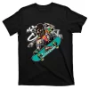 Hipster Riding Skateboard T-Shirt