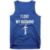 I Love My Husband Go Figure Skating Gift Figure Skate Cool Gift Tank Top