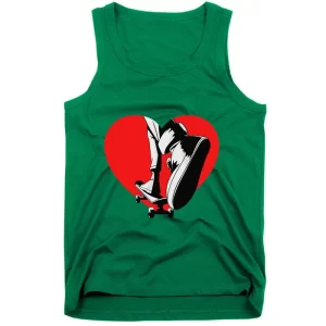 I Love My Skateboard Skateboarding Lover Valentines Day Tank Top