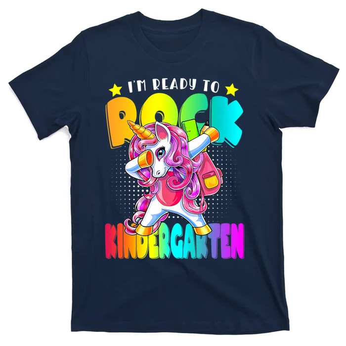 I'm Ready To Rock Kindergarten Unicorn Back To School T-Shirt