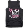 Just A Girl Who Loves Ice Skating Figure Skate Skater Gift Tank Top