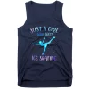 Just A Girl Who Loves Ice Skating Figure Skate Skater Tank Top