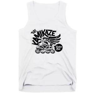 Kamikaze Rolling Club Grunge With Winged Roller Skate Tank Top