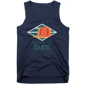 Keep Calm And Skate Tank Top