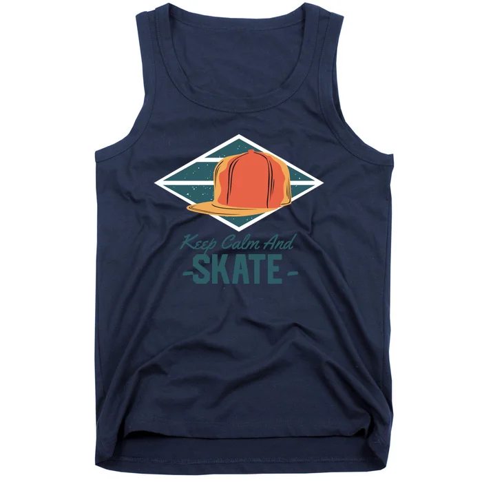 Keep-Calm-And-Skate-Tank-Top Keep Calm And Skate Tank Top