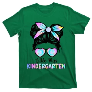 Little Miss Kindergarten Girls Back To School T-Shirt