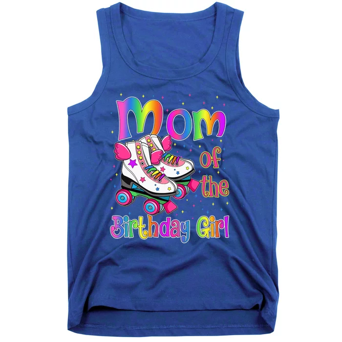 Mom Birthday Rolling Skate Birthday Family Party Funny Gift Tank Top