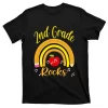 Rainbow 2nd Grade Rocks Lover Funny Back To School T-Shirt