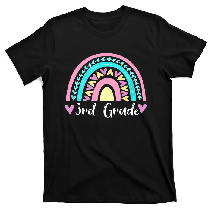 Rainbow 3rd Grade Teacher Funny Back To School T-Shirt