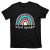 Rainbow Back To School Funny 3rd Grade Teacher T-Shirt