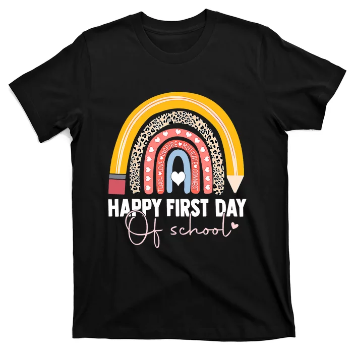 Rainbow Back To School Funny Kindergarten Preschool PreK T-Shirt
