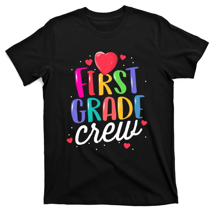 Rainbow First Grade Crew Back To School T-Shirt