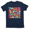 Retro Groovy Teacher Inspirational Happy Back To School T-Shirt