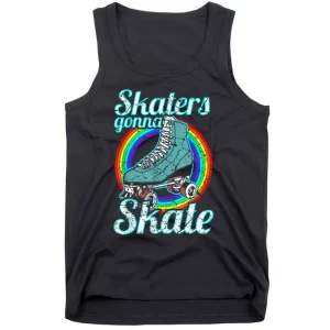 Retro Skaters Gonna Skate Roller Skate Tank Top