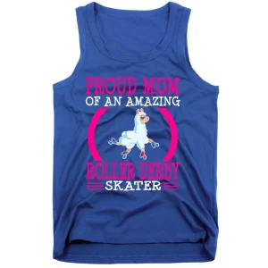 Roller Derby Mom Skate Mother Women Her Funny Gift Girls Meaningful Gift Tank Top
