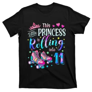 Roller Skate 11th Birthday Shirt 11 Year Old Party T-Shirt