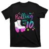 Roller Skate Birthday Shirt 5th 80's Outfit Decades Party T-Shirt
