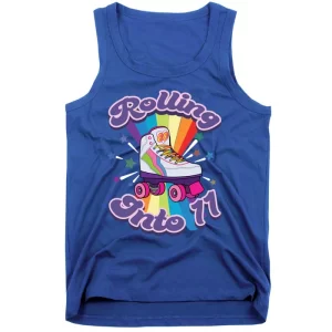 Roller Skating 11 Year Old 11th Birthday Girl Skate 80s Gift Funny Gift Tank Top