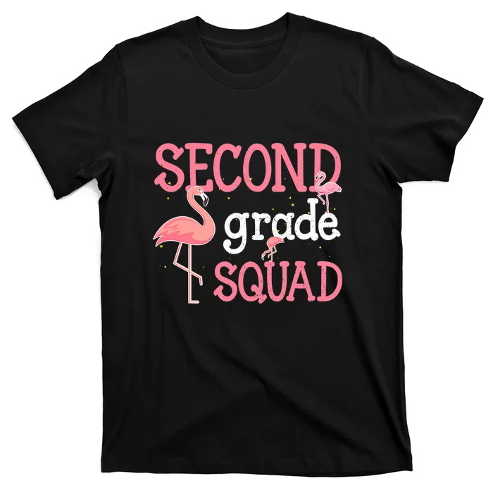 Second-Grade-Squad-Funny-Flamingo-Back-To-School-T-Shirt Second Grade Squad Funny Flamingo Back To School T-Shirt