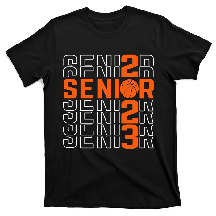 Senior 2023 Basketball Back To School Graduation T-Shirt