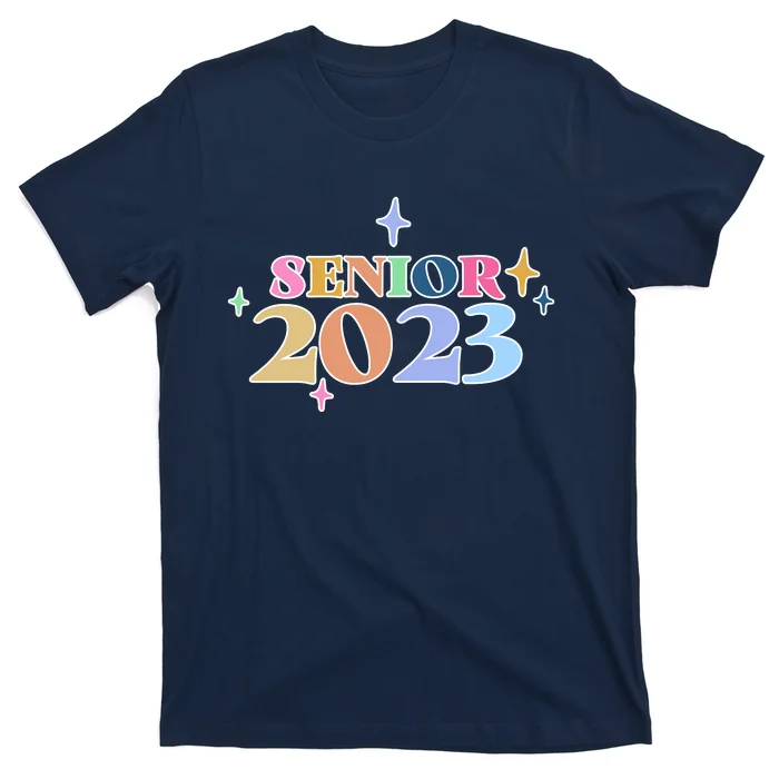 Senior 2023 Colorful Back To School Graduation T-Shirt