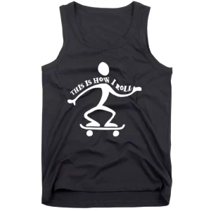 Skate Board Skater Gifts For Teens Skateboard Boys Clothes Funny Gift Tank Top