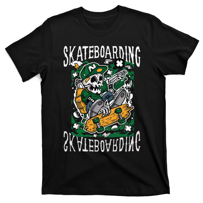 SkateBoarding-Skull-SkateBoard-Santa-Cruz-Street-Wear-T-Shirt SkateBoarding Skull SkateBoard Santa Cruz Street Wear T-Shirt