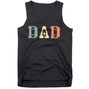 Skateboard Skater Dad Skating Skateboarding Fathers Day Tank Top