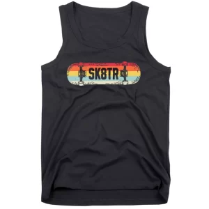 Skateboard Skater Skateboarder Retro Vintage Skateboarding Tank Top