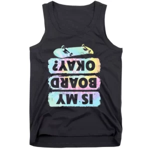 Skateboarding Design Skater Skateboard Boys Tie Dye Tank Top