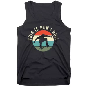 Skateboarding Skateboard Gift for Skateboarder Retro Tank Top