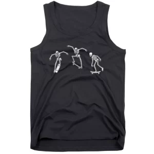 Skateboarding Skeletons Skeleton Skater Halloween Skate TShirt Tank Top