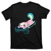 Skater Axolotl Skateboard Lovers T-Shirt