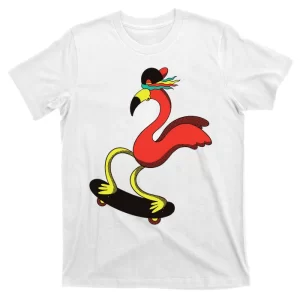 Skater Flamingo T-Shirt