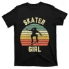 Skater Shirt Skateboarder Retro Skateboarding Gift T-Shirt