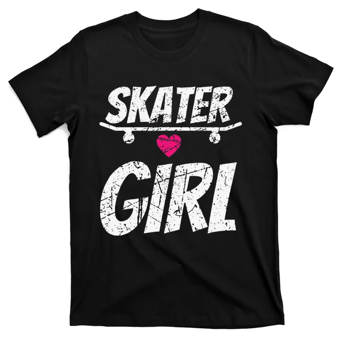 Skater-Skateboard-SK8R-Girls-Skate-Cool-Skateboarding-T-Shirt Skater Skateboard SK8R Girls Skate Cool Skateboarding T-Shirt