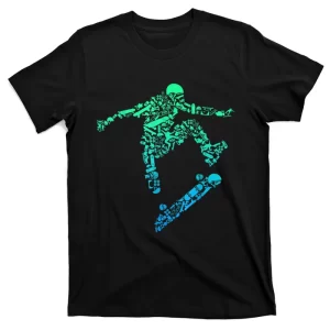 Skater Skateboarding Helmet Gear Skateboard Skateboarder TShirt T-Shirt