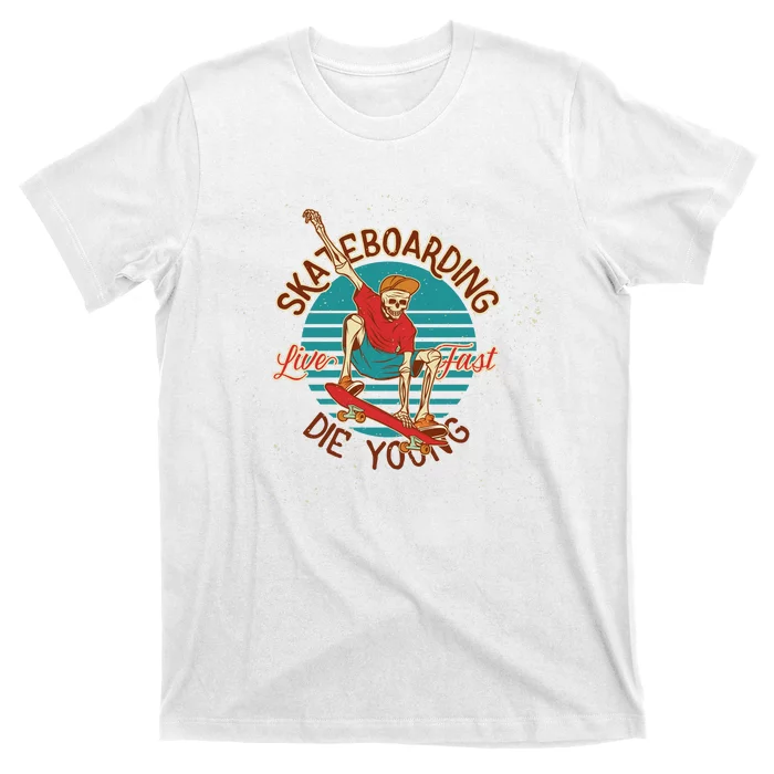 Skeleton On The Skateboard T-Shirt