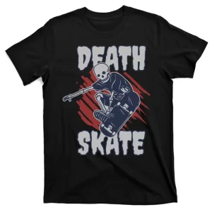 Skeleton Playing Skateboard T-Shirt