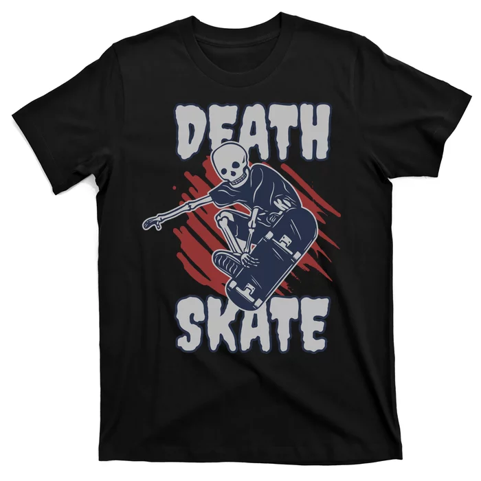 Skeleton-Playing-Skateboard-T-Shirt Skeleton Playing Skateboard T-Shirt