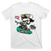 Skull Riding Skateboard T-Shirt