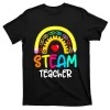 Steam Teacher Rainbow Pencil Back To School T-Shirt
