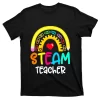 Steam Teacher Rainbow Pencil Back To School T-Shirt